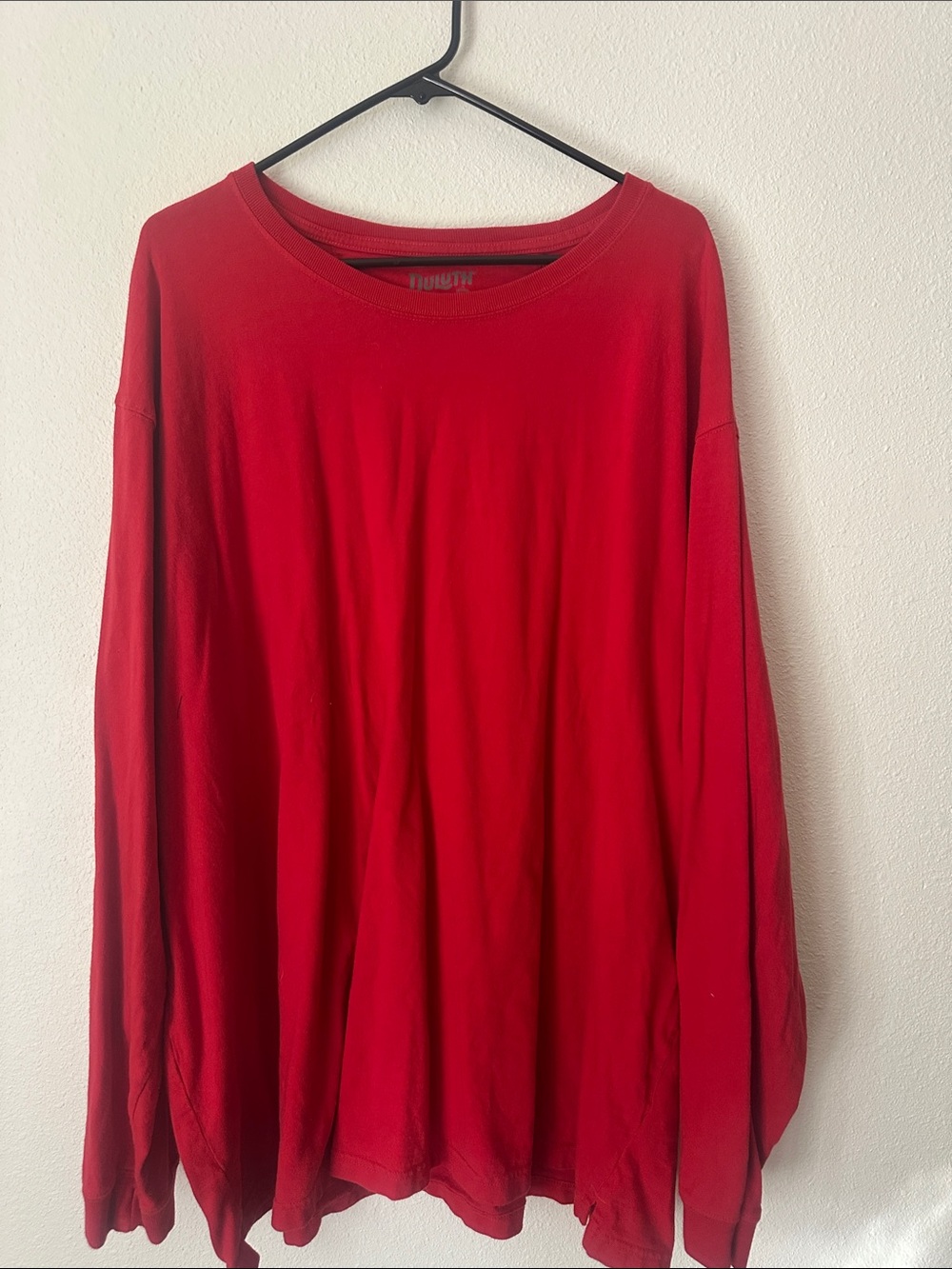 Duluth Trading Co Red Long Sleeve Tee